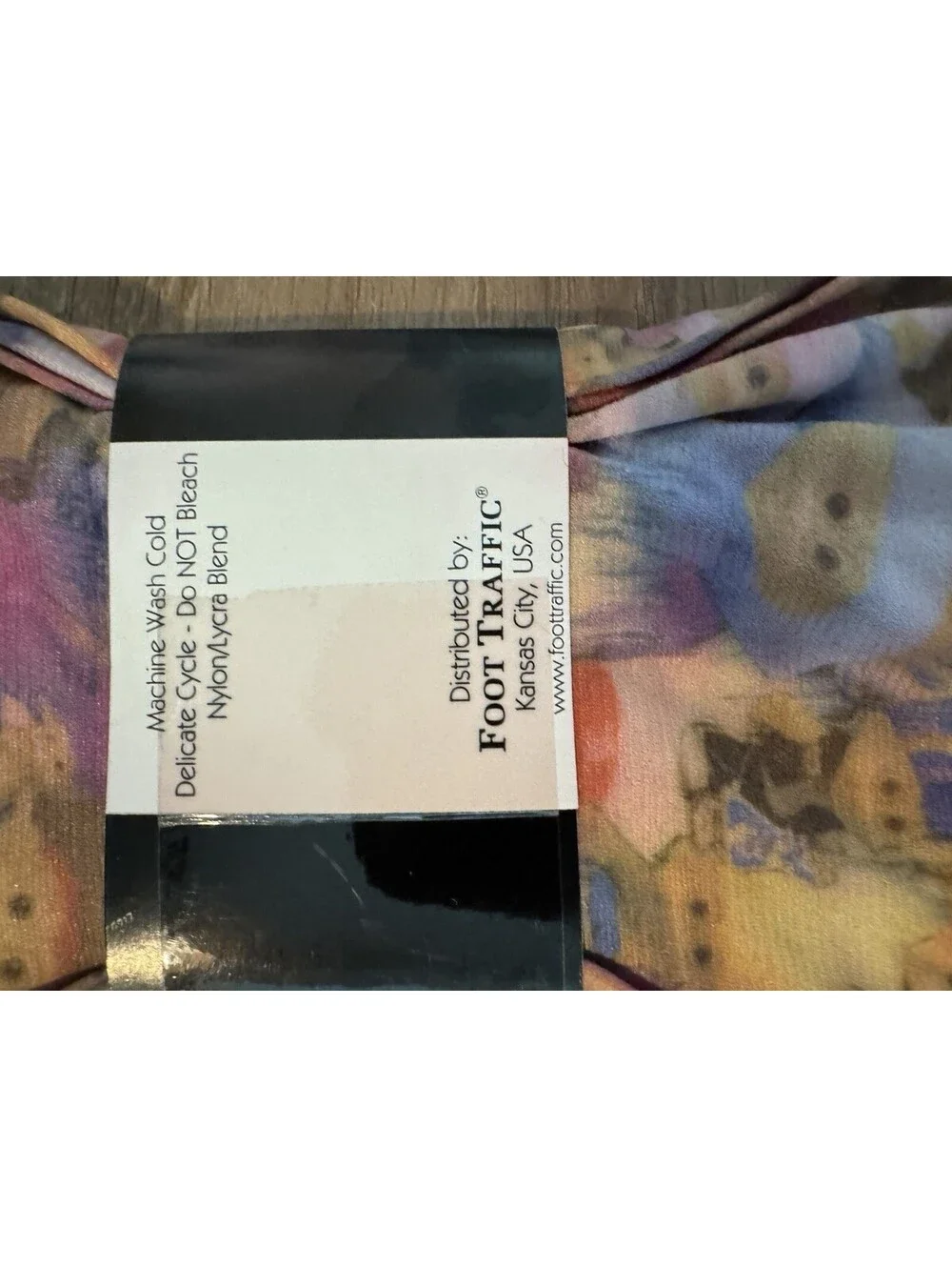 Vintage Foot Traffic Troll Doll Trouser Socks Nylon Lycra NOS Colorful